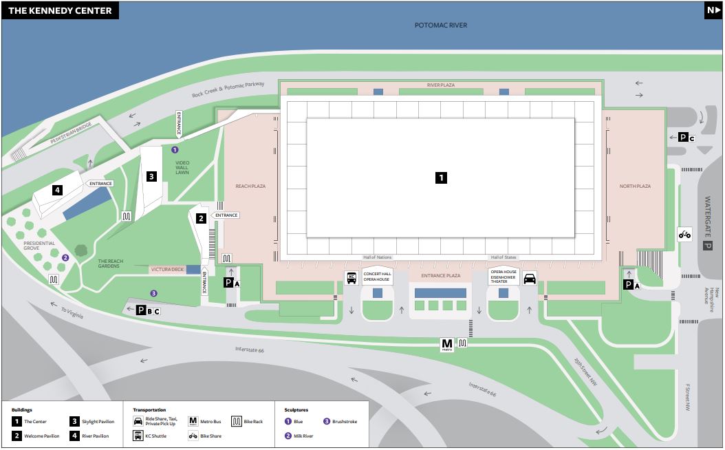 Visit The John F Kennedy Center For The Performing Arts   Kc Map 